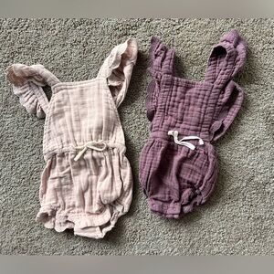2 Jamie Kay Organic Cotton Muslin Playsuits